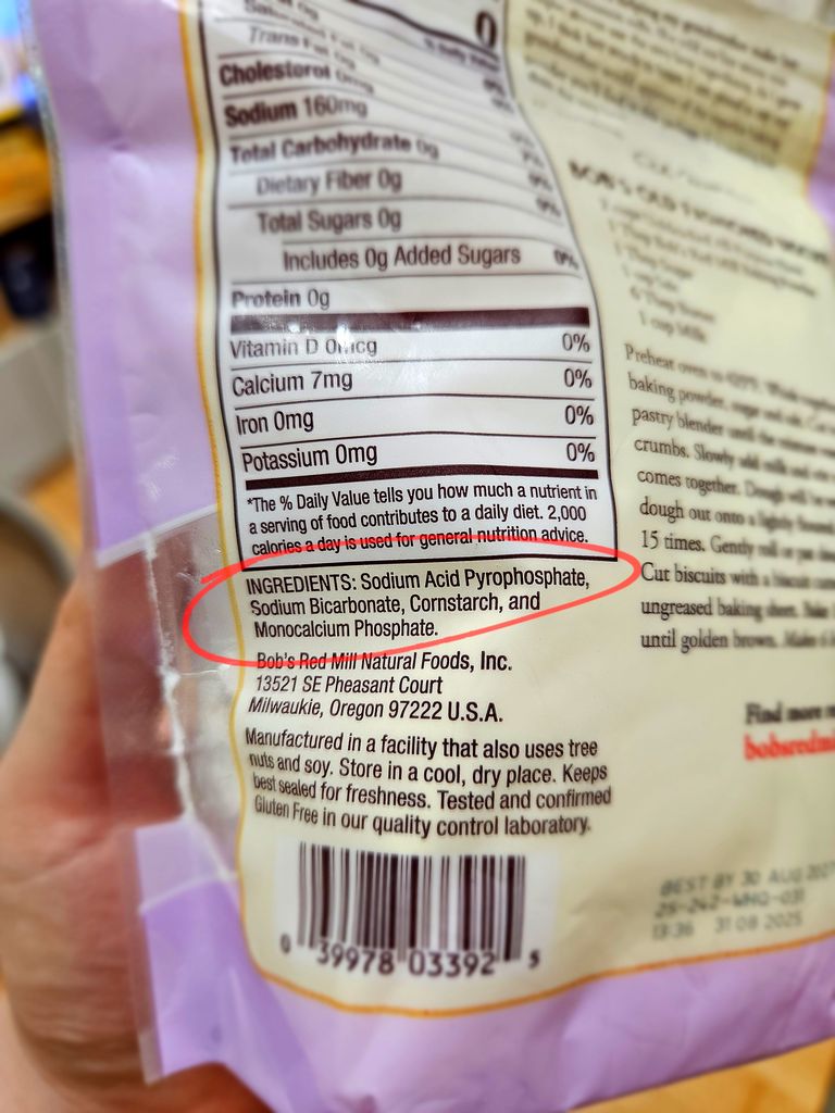 Baking powder ingredient