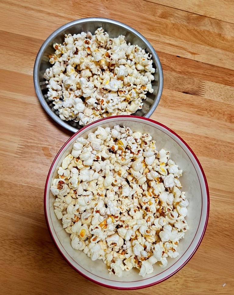 Popped popcorn