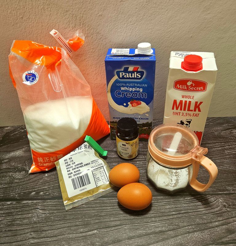 Ingredients laid out