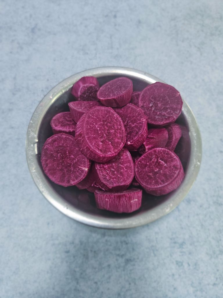 Raw cut potato