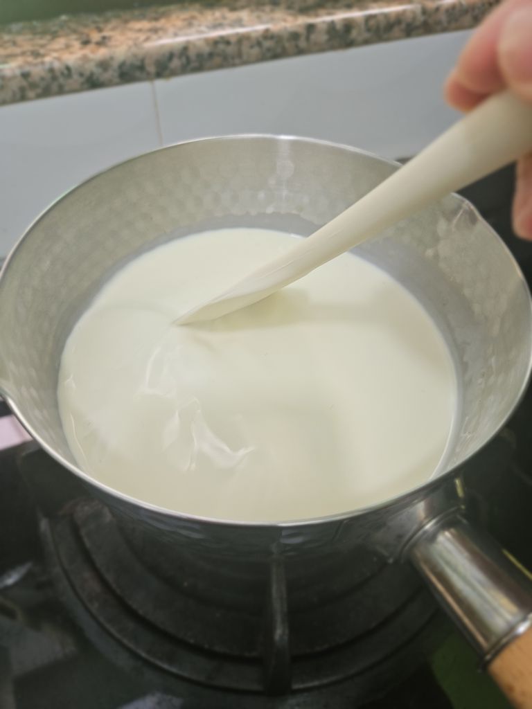 Warm milk cream